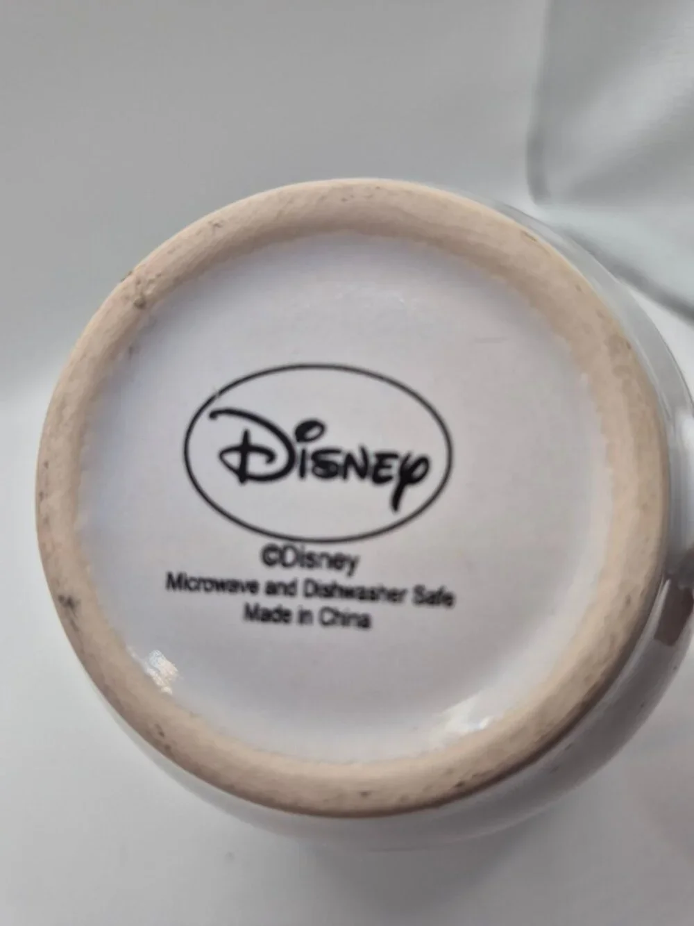 Disney Mickey Mouse White Ceramic Mug With Monogram T Design 16 Oz